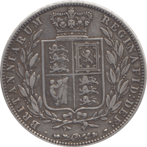1876 HALFCROWN ( VF ) 5 - Halfcrown - Cambridgeshire Coins