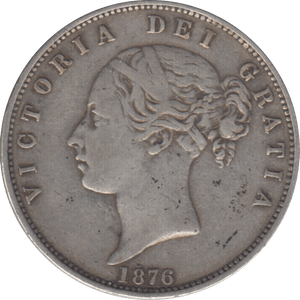1876 HALFCROWN ( VF ) 5 - Halfcrown - Cambridgeshire Coins