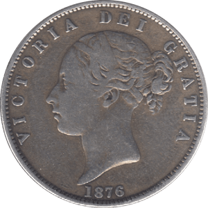 1876 HALFCROWN ( VF ) 6 - Halfcrown - Cambridgeshire Coins