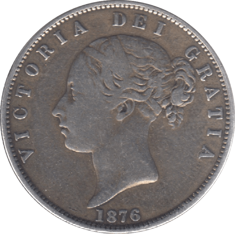 1876 HALFCROWN ( VF ) 6 - Halfcrown - Cambridgeshire Coins