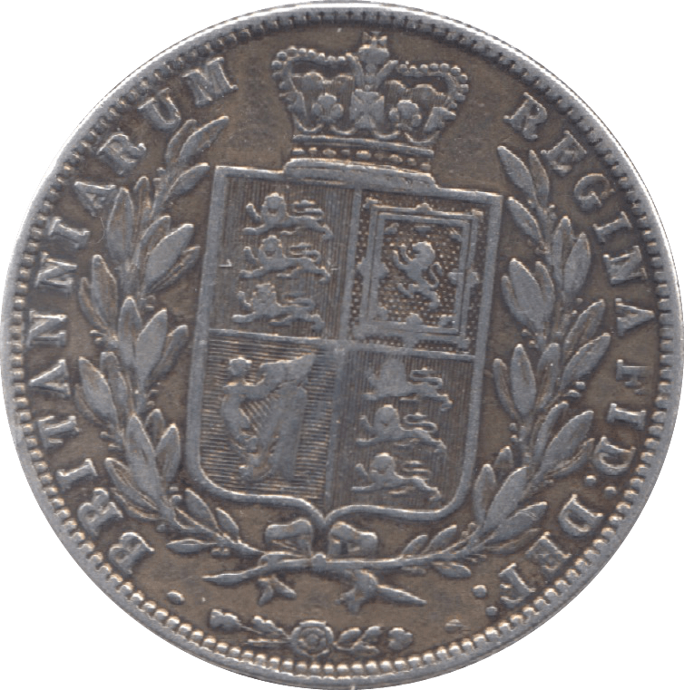 1876 HALFCROWN ( VF ) 6 - Halfcrown - Cambridgeshire Coins