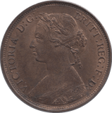 1876 HALFPENNY ( AUNC ) H - Halfpenny - Cambridgeshire Coins