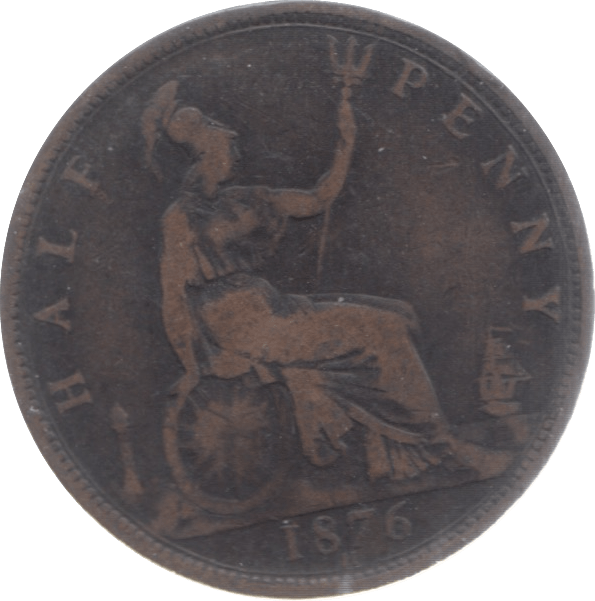 1876 HALFPENNY ( FAIR ) H - Halfpenny - Cambridgeshire Coins