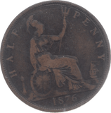 1876 HALFPENNY ( FAIR ) H - Halfpenny - Cambridgeshire Coins