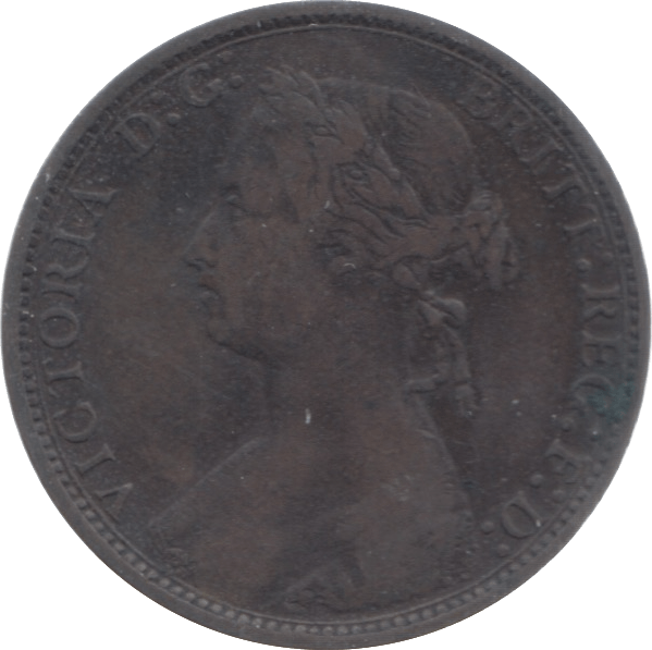 1876 HALFPENNY ( FINE ) - Halfpenny - Cambridgeshire Coins