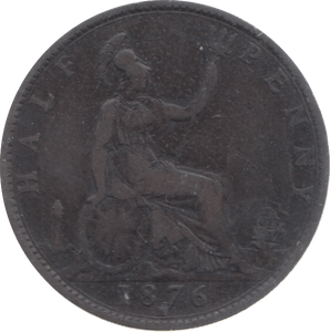 1876 HALFPENNY ( FINE ) - Halfpenny - Cambridgeshire Coins