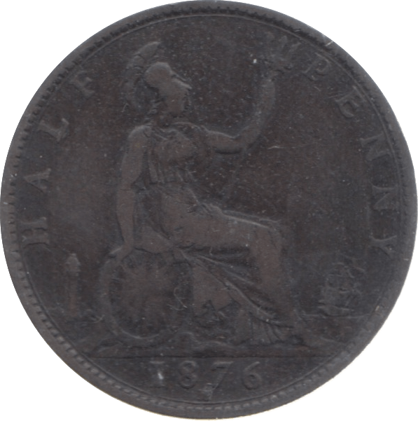 1876 HALFPENNY ( FINE ) - Halfpenny - Cambridgeshire Coins