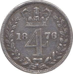 1876 MAUNDY FOURPENCE ( VF ) - Maundy Coins - Cambridgeshire Coins