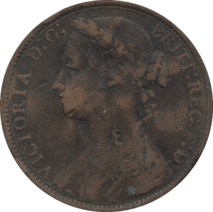 1876 PENNY ( F ) 7 H - Penny - Cambridgeshire Coins