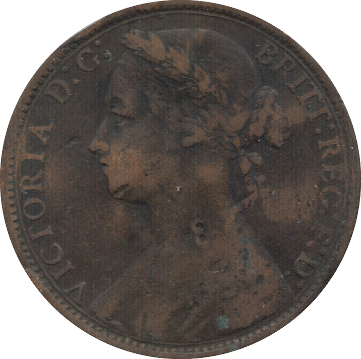 1876 PENNY ( F ) 7 H - Penny - Cambridgeshire Coins
