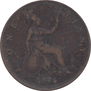 1876 PENNY ( F ) H B - Penny - Cambridgeshire Coins