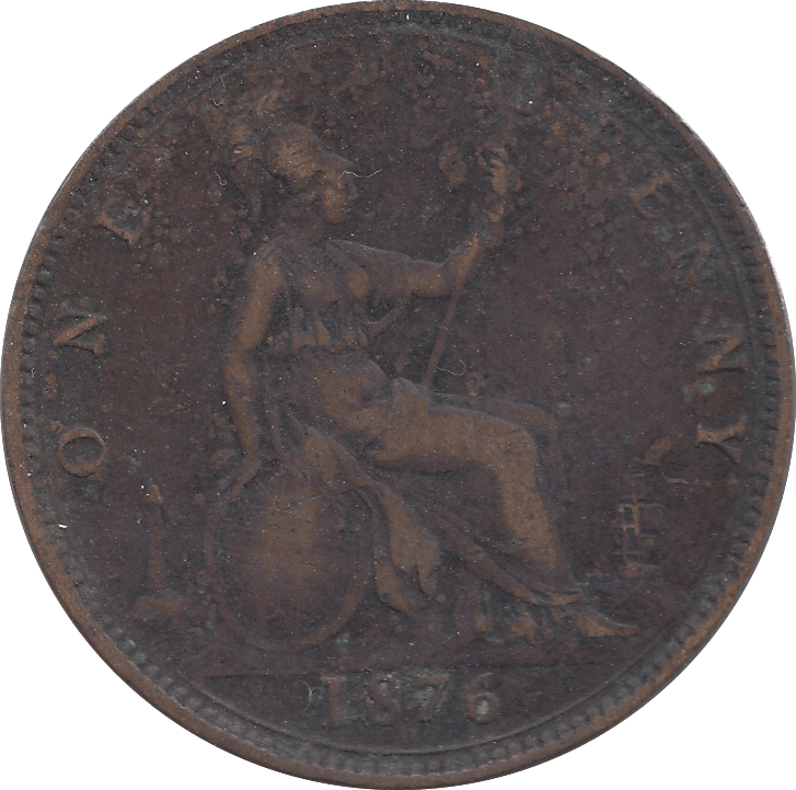 1876 PENNY ( F ) H B - Penny - Cambridgeshire Coins