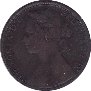 1876 PENNY ( F ) H - Penny - Cambridgeshire Coins