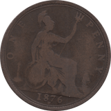 1876 PENNY ( FAIR ) H 2 25 - Penny - Cambridgeshire Coins
