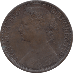 1876 PENNY H ( EF ) - Penny - Cambridgeshire Coins