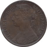 1876 PENNY H ( EF ) - Penny - Cambridgeshire Coins