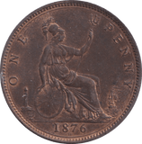 1876 PENNY ( UNC ) - Penny - Cambridgeshire Coins