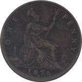 1876 PENNY ( VF ) H - Penny - Cambridgeshire Coins