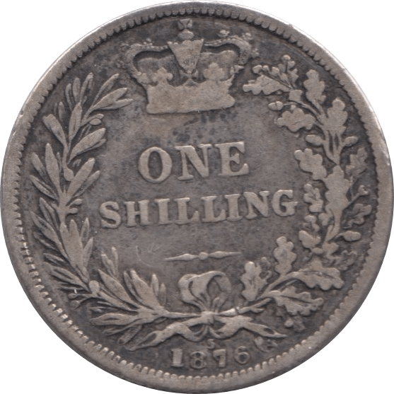 1876 SHILLING ( FINE ) DIE 5 - Shilling - Cambridgeshire Coins