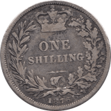 1876 SHILLING ( FINE ) DIE 5 - Shilling - Cambridgeshire Coins