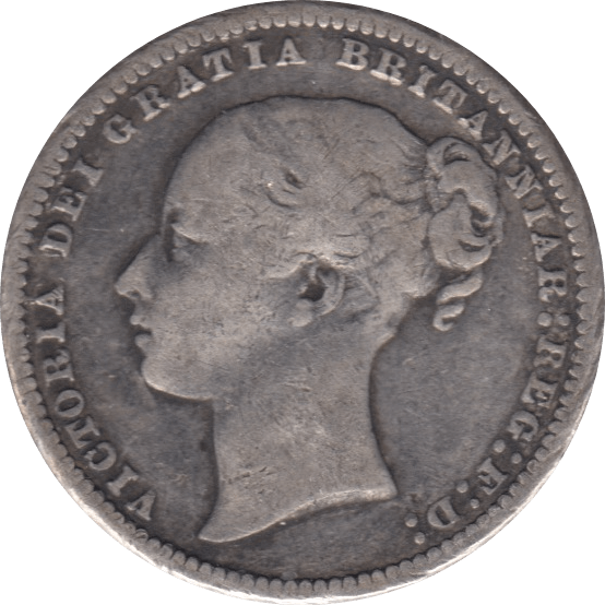 1876 SHILLING ( FINE ) DIE 5 - Shilling - Cambridgeshire Coins