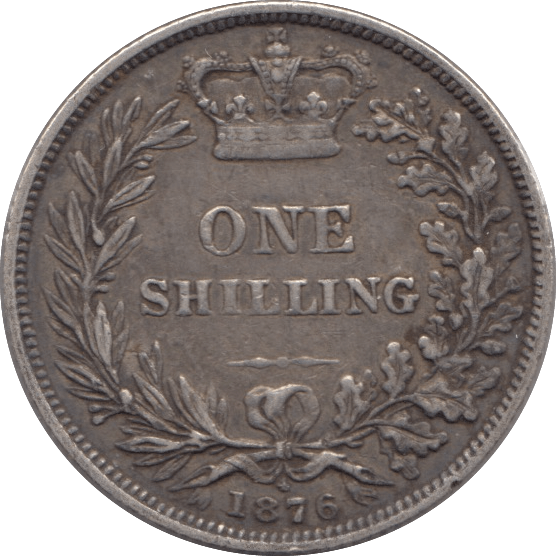 1876 SHILLING ( VF ) DIE 4 - Shilling - Cambridgeshire Coins