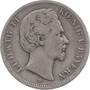 1876 SILVER 2 MARKS GERMANY D - SILVER WORLD COINS - Cambridgeshire Coins