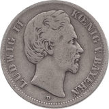 1876 SILVER 2 MARKS GERMANY D - SILVER WORLD COINS - Cambridgeshire Coins