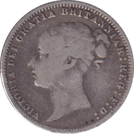 1876 SIXPENCE ( FINE ) - Sixpence - Cambridgeshire Coins