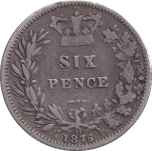 1876 SIXPENCE ( FINE ) - Sixpence - Cambridgeshire Coins