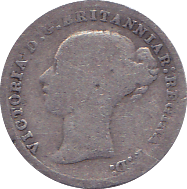 1876 THREEPENCE ( FAIR ) B - Threepence - Cambridgeshire Coins