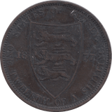 1877 1/12 OF A SHILLING JERSEY - WORLD COINS - Cambridgeshire Coins