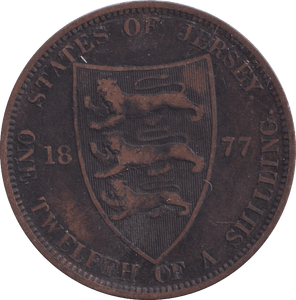 1877 1/12 SHILLING JERSEY - WORLD COINS - Cambridgeshire Coins