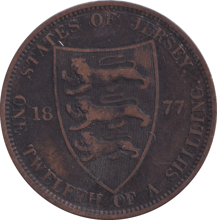 1877 1/12 SHILLING JERSEY - WORLD COINS - Cambridgeshire Coins