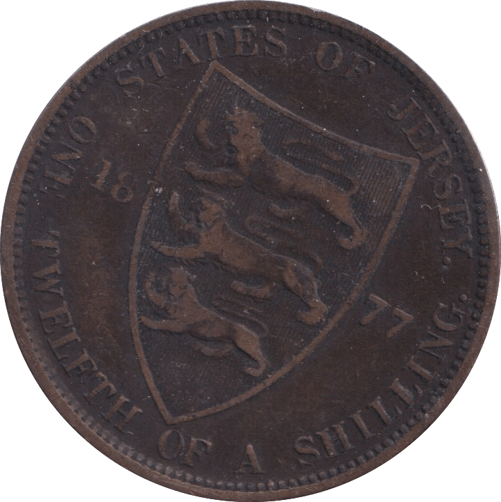 1877 1/12 SHILLING JERSEY - WORLD COINS - Cambridgeshire Coins