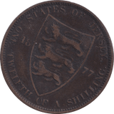 1877 1/12 SHILLING JERSEY - WORLD COINS - Cambridgeshire Coins