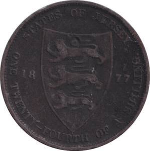 1877 1/24 SHILLING JERSEY - WORLD COINS - Cambridgeshire Coins