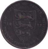 1877 1/24 SHILLING JERSEY - WORLD COINS - Cambridgeshire Coins