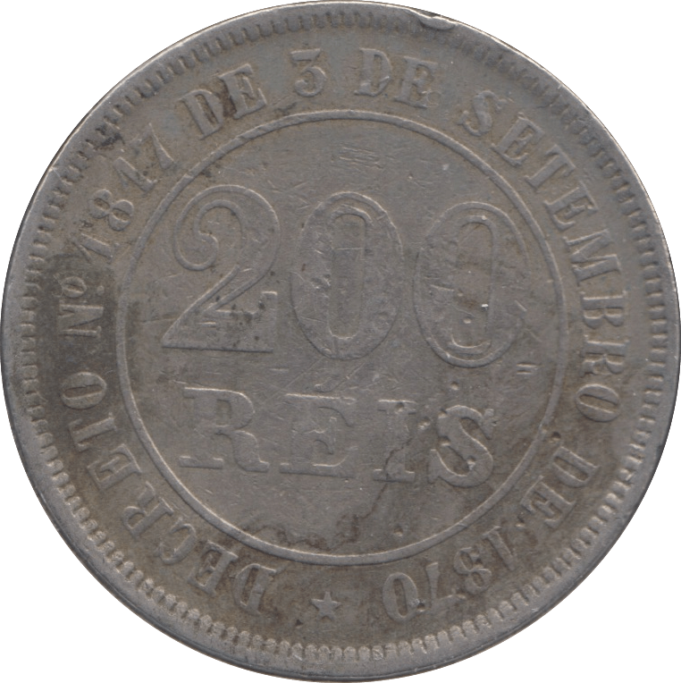 1877 20 REIS BRAZIL - WORLD COINS - Cambridgeshire Coins