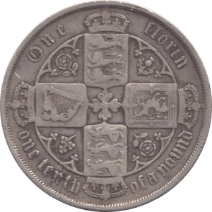 1877 FLORIN ( FINE ) 1 - Florin - Cambridgeshire Coins