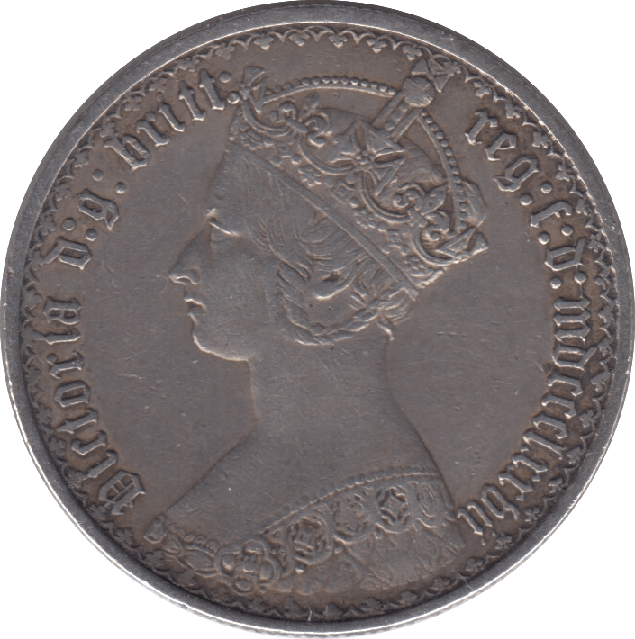 1877 FLORIN ( GVF ) - FLORIN - Cambridgeshire Coins
