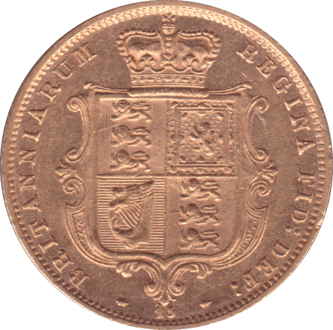 1877 GOLD HALF SOVEREIGN ( AUNC ) B - Half Sovereign - Cambridgeshire Coins