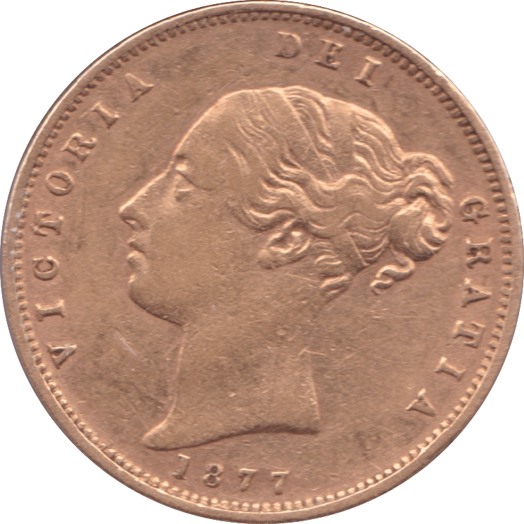 1877 GOLD HALF SOVEREIGN ( GVF ) - Half Sovereign - Cambridgeshire Coins