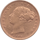 1877 GOLD HALF SOVEREIGN ( GVF ) - Half Sovereign - Cambridgeshire Coins