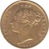 1877 GOLD HALF SOVEREIGN ( VF ) - Half Sovereign - Cambridgeshire Coins