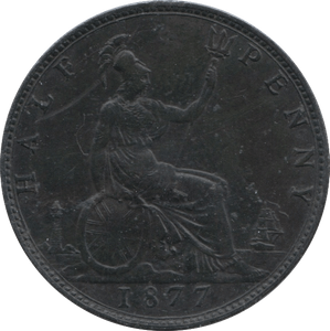 1877 HALFPENNY ( EF ) 8 - Halfpenny - Cambridgeshire Coins