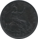 1877 HALFPENNY ( EF ) 8 - Halfpenny - Cambridgeshire Coins