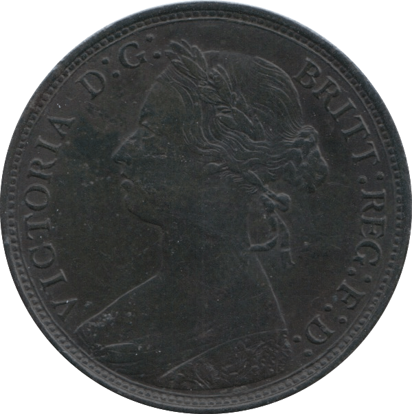 1877 HALFPENNY ( EF ) 8 - Halfpenny - Cambridgeshire Coins