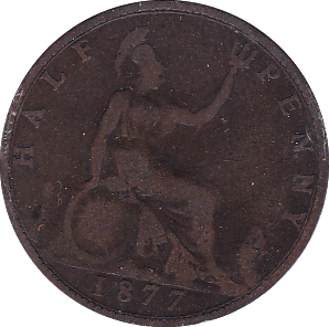 1877 HALFPENNY ( F ) - Halfpenny - Cambridgeshire Coins