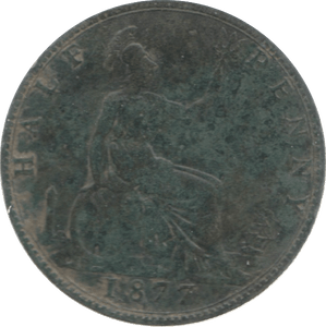 1877 HALFPENNY ( FINE ) - Halfpenny - Cambridgeshire Coins